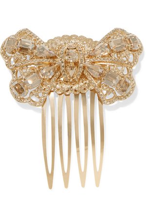Dolce & Gabbana | Gold-tone crystal hair slide | NET-A-PORTER.COM