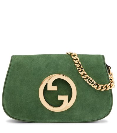 Gucci - Gucci Blondie suede shoulder bag | Mytheresa
