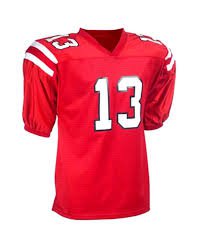 american football jersey red