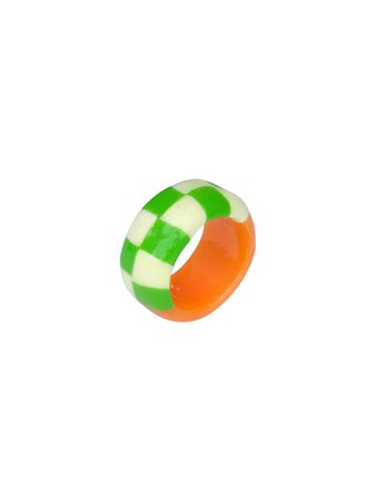 Chess ring half _orange green | W Concept