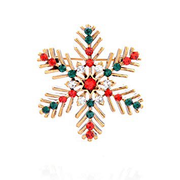 TraveT Christmas Brooch Pin Multi-Colored Rhinestone Crystal Christmas Jewelry Gift for Christmas Decorations Ornaments Holiday Brooch Xmas Pin Party Favor,Garland: Amazon.ca: Home & Kitchen