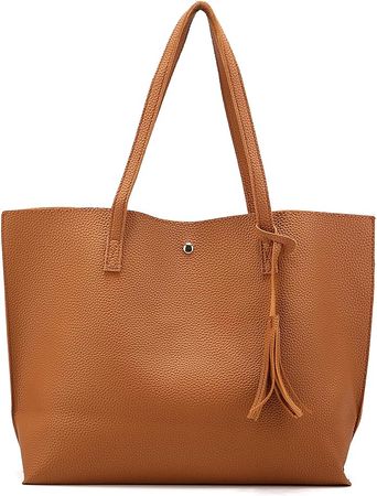 Amazon.com: Nodykka Women Tote Bags Top Handle Satchel Handbags PU Faux Leather Tassel Shoulder Purse : Clothing, Shoes & Jewelry