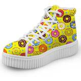 Donut Hi Top Sneakers Shoes Kawaii Fashion Footwear | DDLG Playground