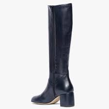 photos of navy blue tall leather boots - Google Search