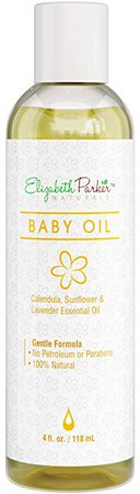 Amazon.com: Organic Calendula Baby Massage Oil - Natural Skin Moisturizer with Vitamin E, Sunflower and Lavender Essential Oils - Infant Rash, Cradle Cap, and Eczema Treatment - Safe and Chemical Free (8oz): Beauty