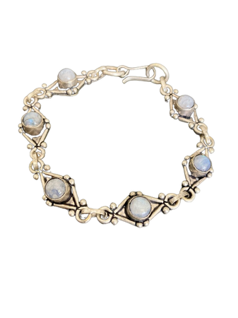 Silver Agate Bracelet