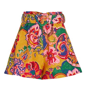 Zimmermann Lovestruck Floral Paisley Shorts | INTERMIX®