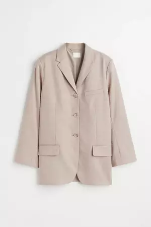 Single-breasted Jacket - Light beige - Ladies | H&M CA