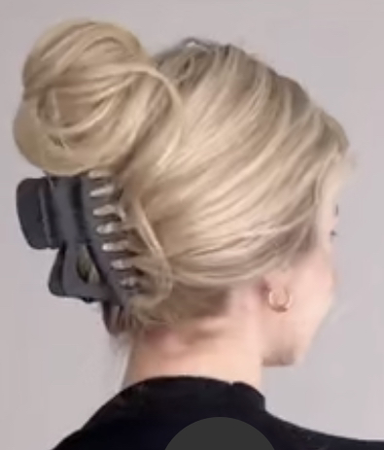 hair style hair clip bun