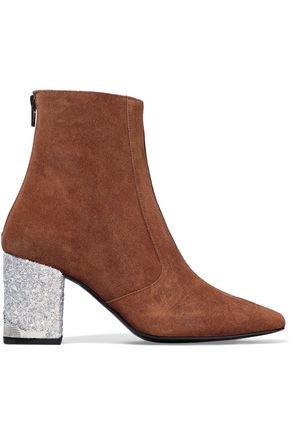 Embellished two-tone suede ankle boots | TOGA PULLA | Sale up to 70% off | THE OUTNET