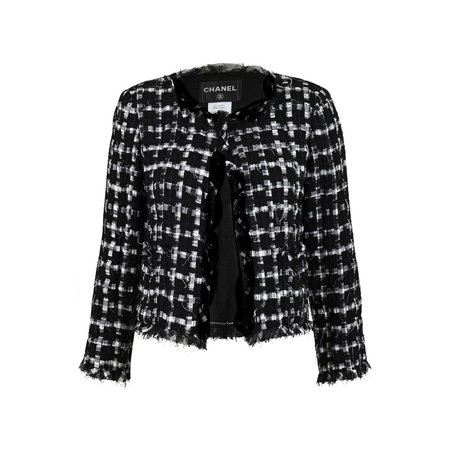 Chanel, Frayed Tweed Woven Jacket