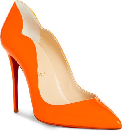 Christian Louboutin Hot Chick Fluorescent Patent Leather Pump (Women) | Nordstrom