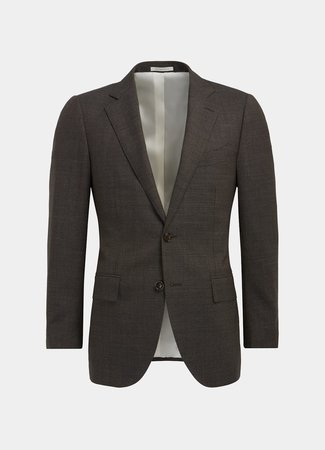 Dark Brown Houndstooth Lazio Suit, blazer jacket