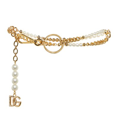 Dolce & Gabbana - DG embellished chain belt