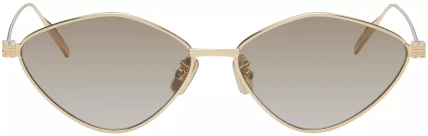 Givenchy : Gold Speed Sunglasses | SSENSE