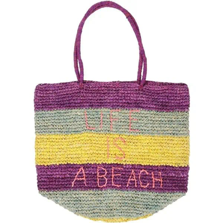 Multi Colored Beach Bag