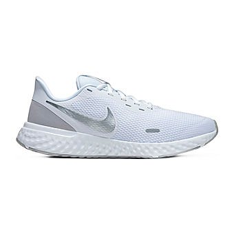 Nike Revolution 5 Womens Running Shoes- White/Gray