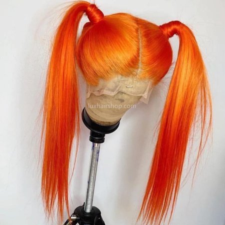 Bright Orange  wig