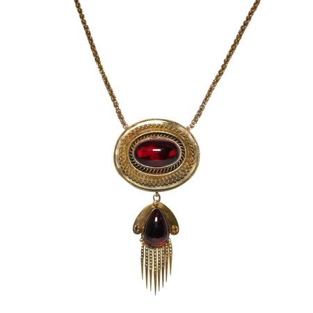 Garnet Victorian necklace
