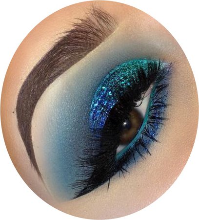 Teal/Blue Eye Makeup