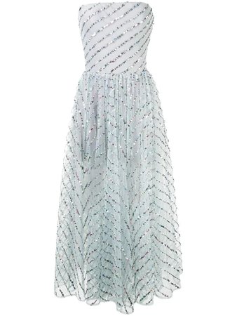 RASARIO sequinned tulle dress