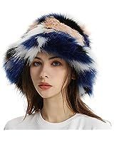 Fuzzy Bucket Hat Y2k Fashion Warm Winter Hat Fluffy Furry Plush Faux Fur Hats Fishing Hat Bucket Hats for Women 2023 at Amazon Women’s Clothing store