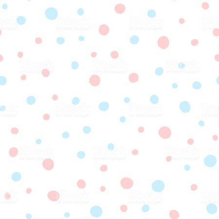 Pink And Blue Round Spots On White Background Cute Seamless Pattern Irregular Polka Dots Drawn By Hand Stock Vector Art & More Images of Backgrounds 895841398 | iStock