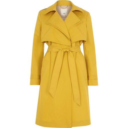 Petite mustard yellow belted trench coat - Coats & Jackets - Sale - women