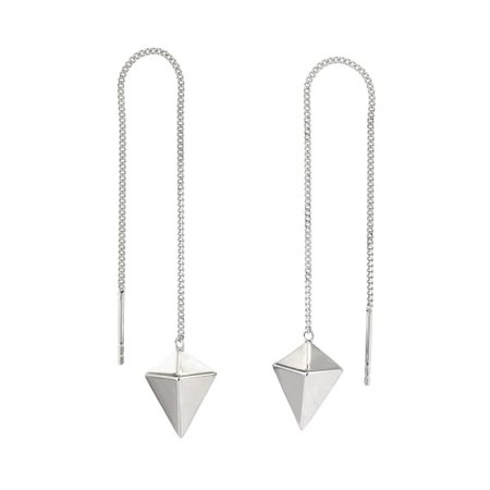 Decagem Sterling Silver Earrings | Origami Jewellery | Wolf & Badger