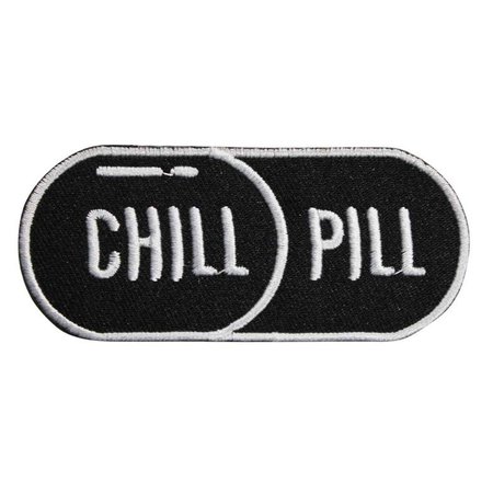 Chill Pill Embroidered Iron On Patch Officially Licensed | Etsy