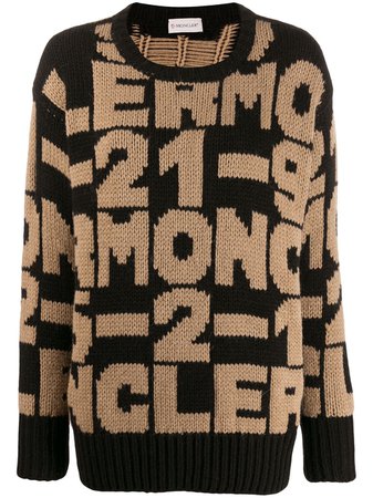 Moncler intarsia-knit Jumper - Farfetch