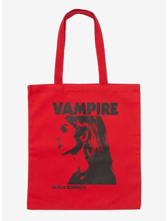 Olivia Rodrigo Vampire Red Tote Bag | Hot Topic