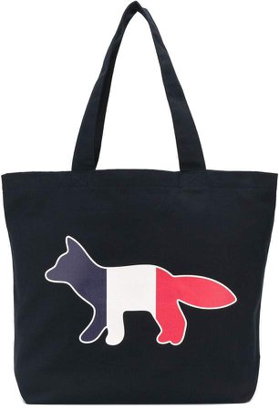 logo embroidered tote bag
