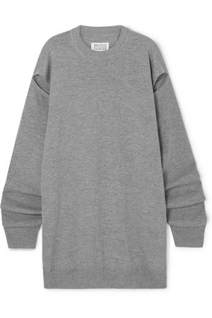 Maison Margiela | Cutout wool and cashmere-blend sweater | NET-A-PORTER.COM