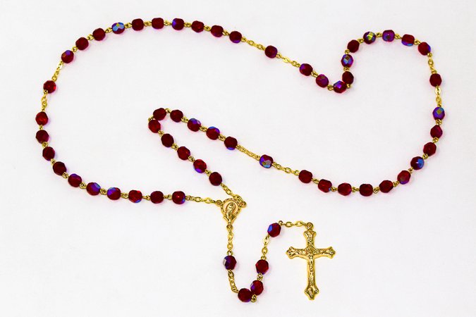 red gold rosary - Google Search