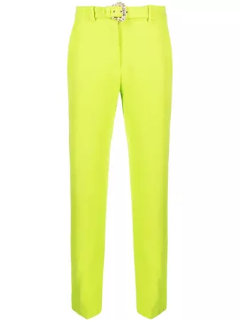 Versace Jeans Couture Belted Cropped Trousers