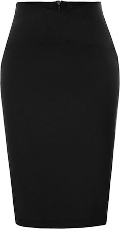 GRACE KARIN Women Slim Business Pencil Skirt Wear to Work Black Size S CL937-1 at Amazon Women’s Clothing store