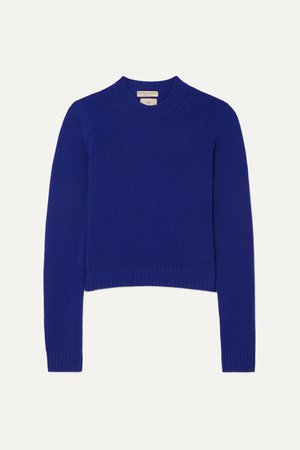 Blue Cashmere-blend sweater | Bottega Veneta | NET-A-PORTER