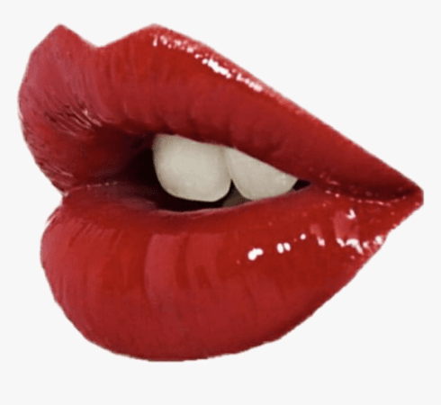 Transparent Pink Lip Clipart - Red Aesthetic Transparent Png, Png Download - kindpng