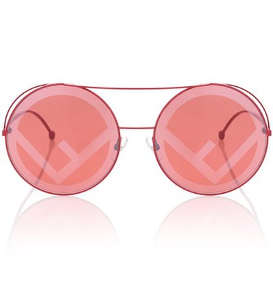 Run Away oversized round sunglasses