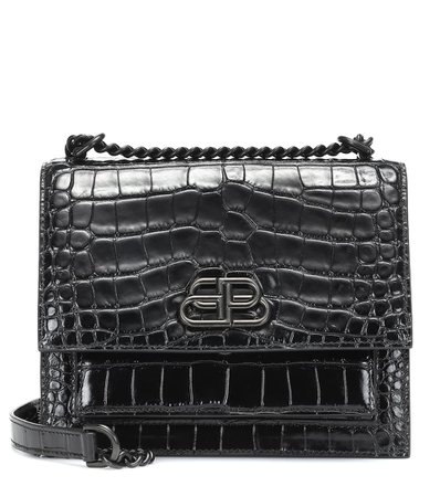 Sharp S Leather Shoulder Bag | Balenciaga - Mytheresa