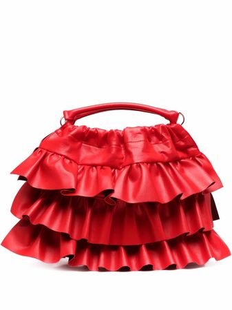Shop Comme Des Garçons Girl pleated top handle tote bag with Express Delivery - FARFETCH