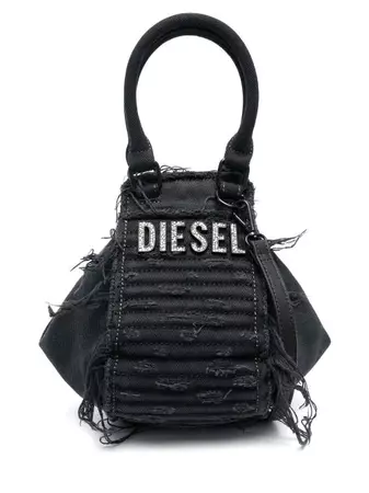 Diesel logo-plaque Shoulder Bag - Farfetch