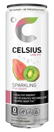 CELSIUS Fitness Energy Drink, Sparkling Kiwi Guava