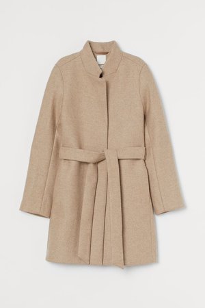 Wool-blend Coat - Beige - Ladies | H&M US