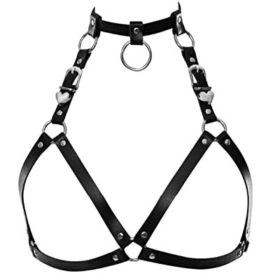 Womens Punk Waist Belt Body Chain Faux Leather Harness Adjustable with Buckles and O-Rings | Buy Products Online with Ubuy Colombia in Affordable Prices. B07P3K6SK2