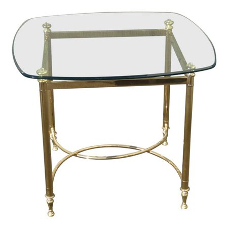 Vintage French Provincial Gold End Table | Chairish