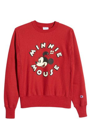 Disney x Champion Unisex Minnie Mouse Graphic Sweatshirt | Nordstrom