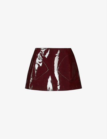 TED BAKER - Jessiey vinyl leather mini skirt | Selfridges.com