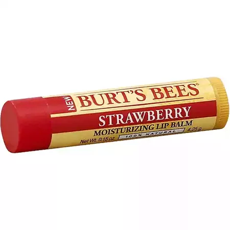 strawberry burt's bees chapstick
